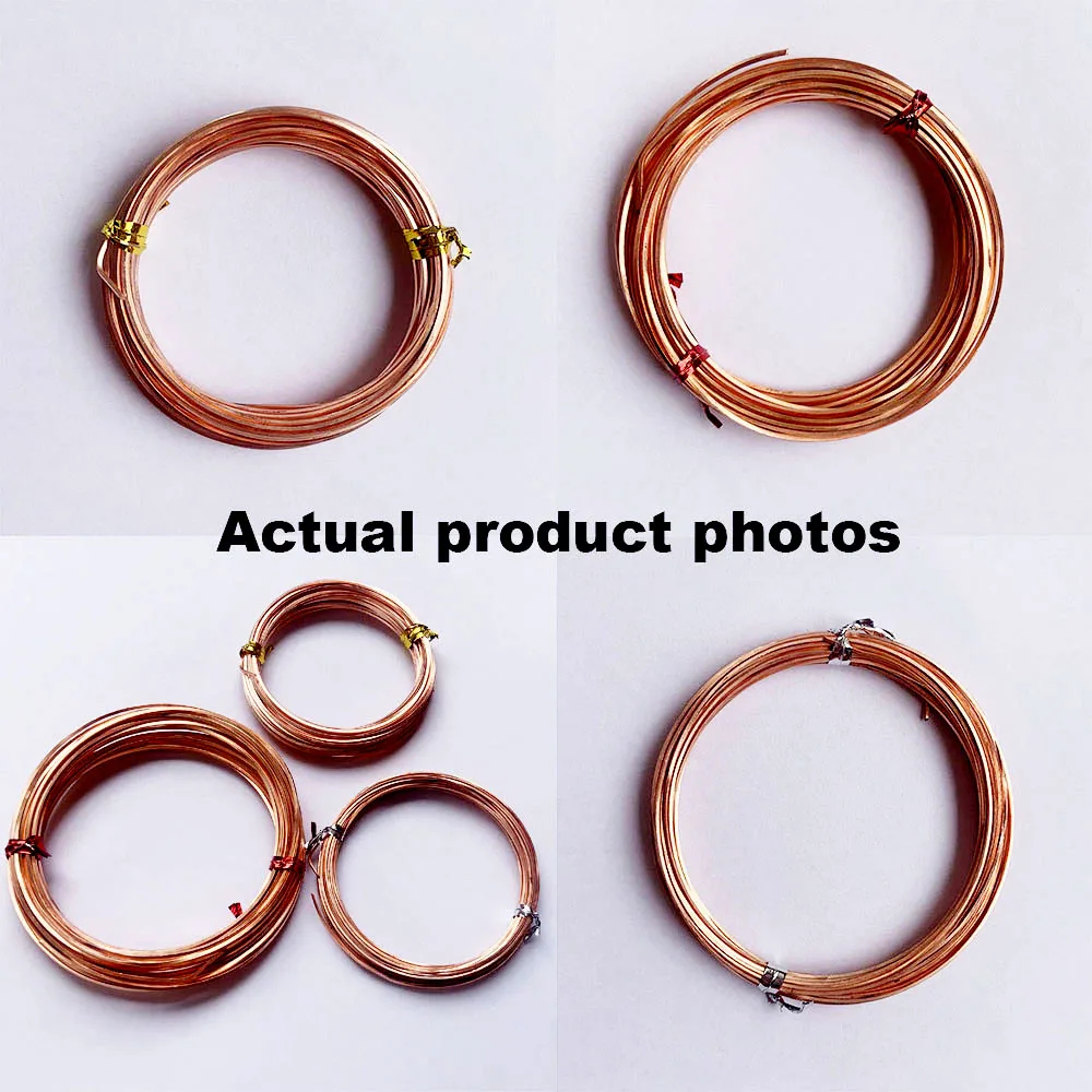 Eco-Friendly Copper Square Wire Variety Pack for Jewelry Making and DIY Accessories