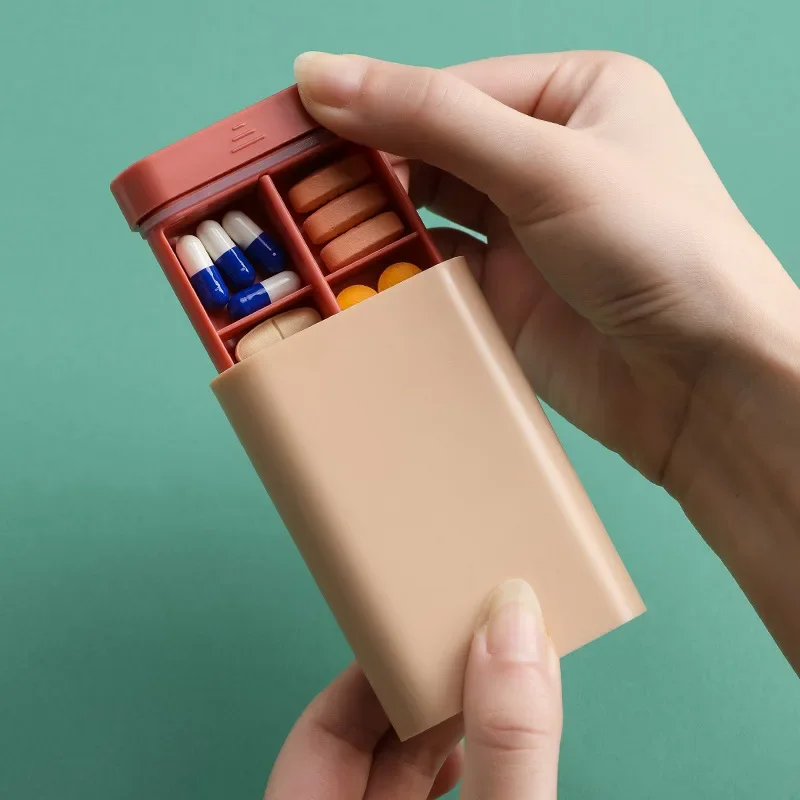 

1PCS Portable Fashion Pill Box Dispenser Medicine Storage Bag Dust-Proof Medical Kit Organizer