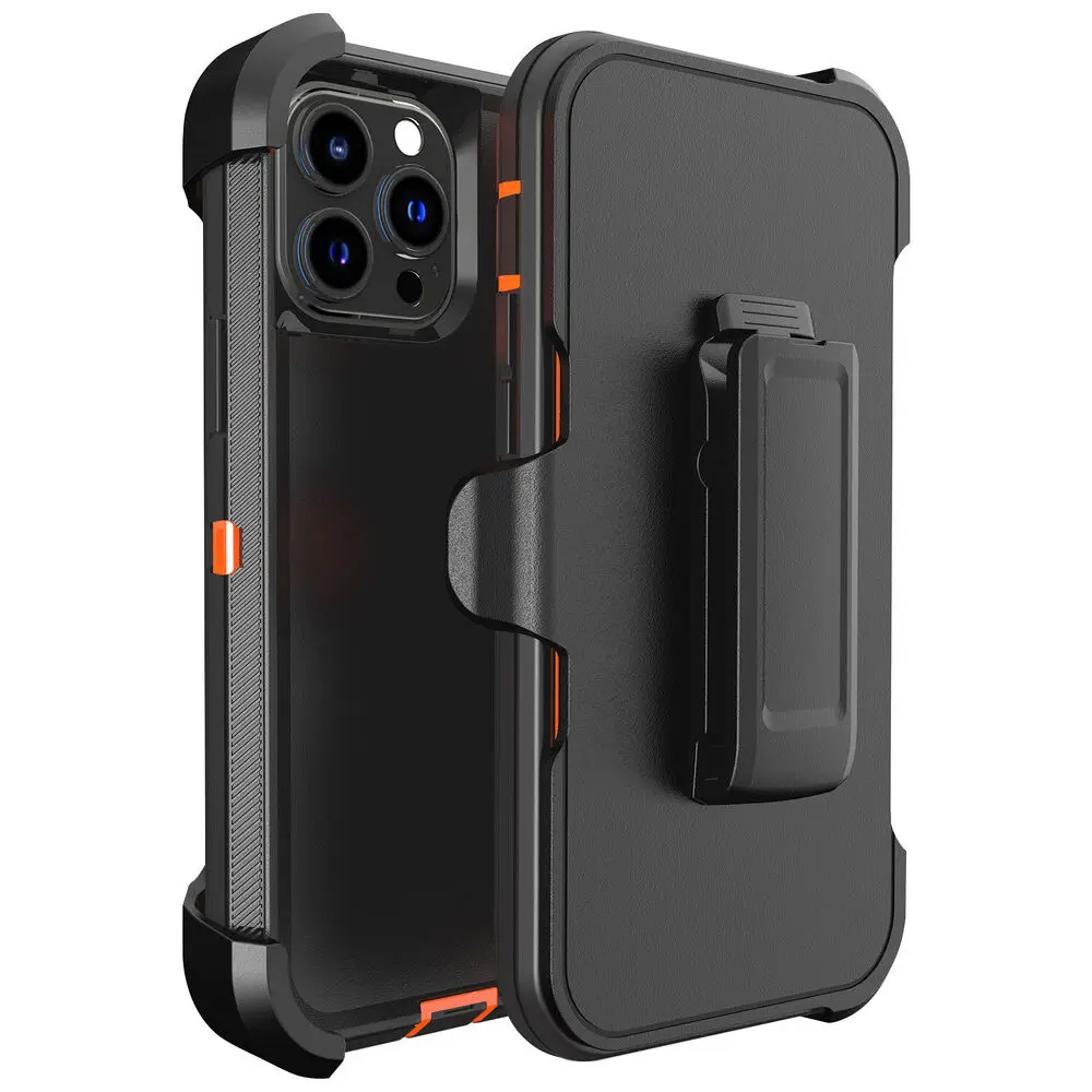 Hybrid Impact Shockproof Protective Armor Case with Belt Clip Holster