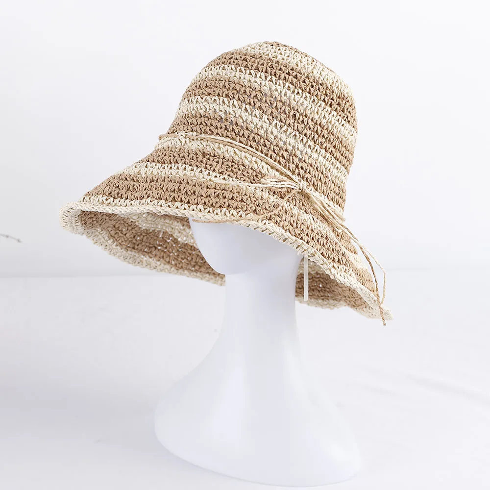 striped Women's summer hat Golf cap women's hats for the sun