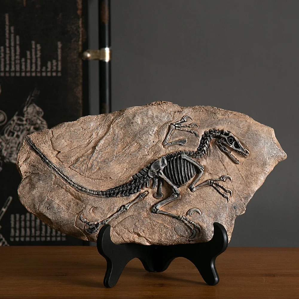 

Resin Dinosaur Fossil Statue Decorative Figurines Animal Sculpture Interior Home Office Desktop Display Bookshelf Decoration