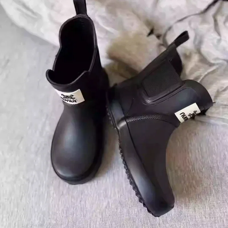 أحذية المطر N ماركة أحذية أطفال الجمجمة طباعة بوتا...