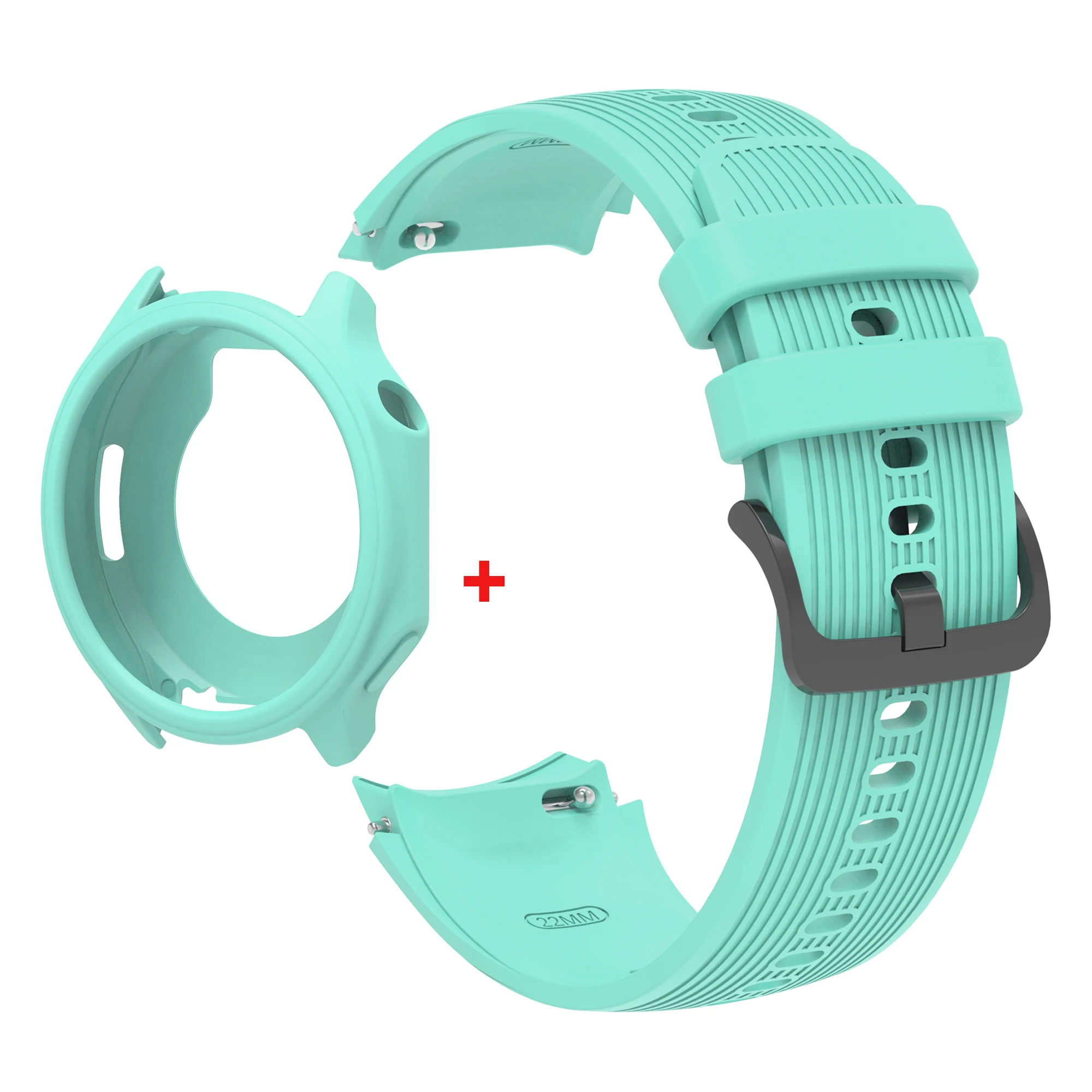Silicone Protective Case with Strap for Smart Watches - Soft Protector Shell
