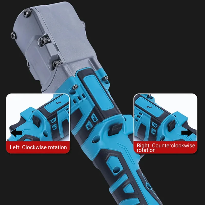 Brushless Ratchet Wrench 1100N.m Electric Cordless Driver 1/2'' Removal Screw Nut 2 Gear Car Repair Tool For Makita 18V Battery 3