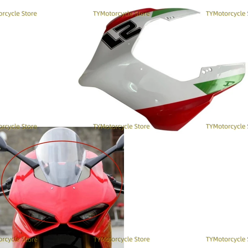 

Number 21 Motorcycles Upper Nose Front Face Headlight Fairing Fit for Ducati Panigale V4 V4R V4S 2017-2020 V2 2020 2021 2022