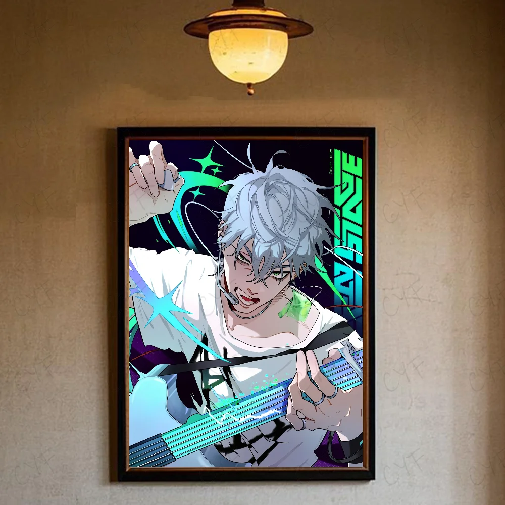 Alien Stage Anime Ivan Till Anime Poster, wasserdichte Wandkunst, hochwertige Druckposter für Wohnzimmer, Schlafzimmer, Retro-Raumdekoration, Geschenk – Detail 13