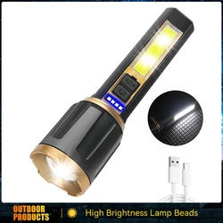 High - Intensity USB Rechargeable LED Flashlight with Telescopic Zoom and Built - in Battery (500mAh)