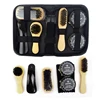 8 Pcs/Set Pro Shoes Care Kit Portable For Boots Sneakers Cleaning Set  Brush Shine Polishing Tool For Leather Shoes 3