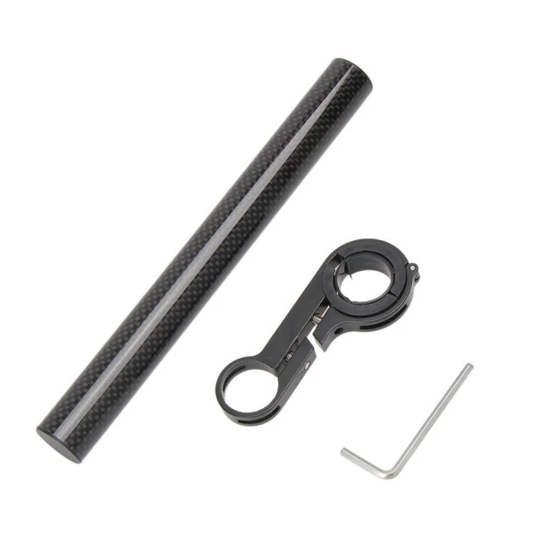 Elektrische Roller Lenker Extender Verlängerung Horn Licht Halterung Lenker Riser Adapter Fahrrad Lampe taschenlampe Zubehör – Detail 15