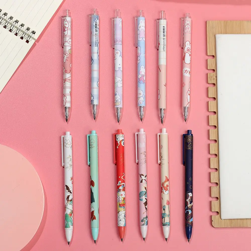 

Пластиковые подарки для детей и студентов, ручка-пресс, вечный карандаш, автоматический карандаш, канцелярские принадлежности