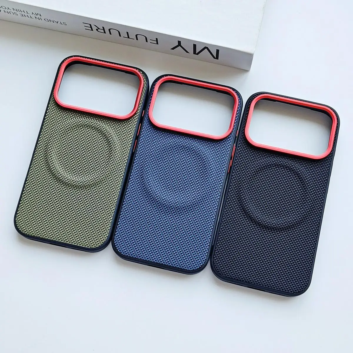 Für Apple iphone 17 Pro Max Fall Luxus PU Leder Magnetische Drahtlose Lade Schützen Zurück Abdeckung Für iphone 16 15 pro Max Shell – Detail 3
