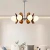 Phosphorescent Chandelier Bauhaus Colourful Acrylic multi-head light restaurant living room bedroom dining table art orange lamp 1
