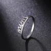 Amaxer Stainless Steel Letter Word Mom Rings for Women Girl Mother's Love Jewelry Birthday Gifts Wholesale 4