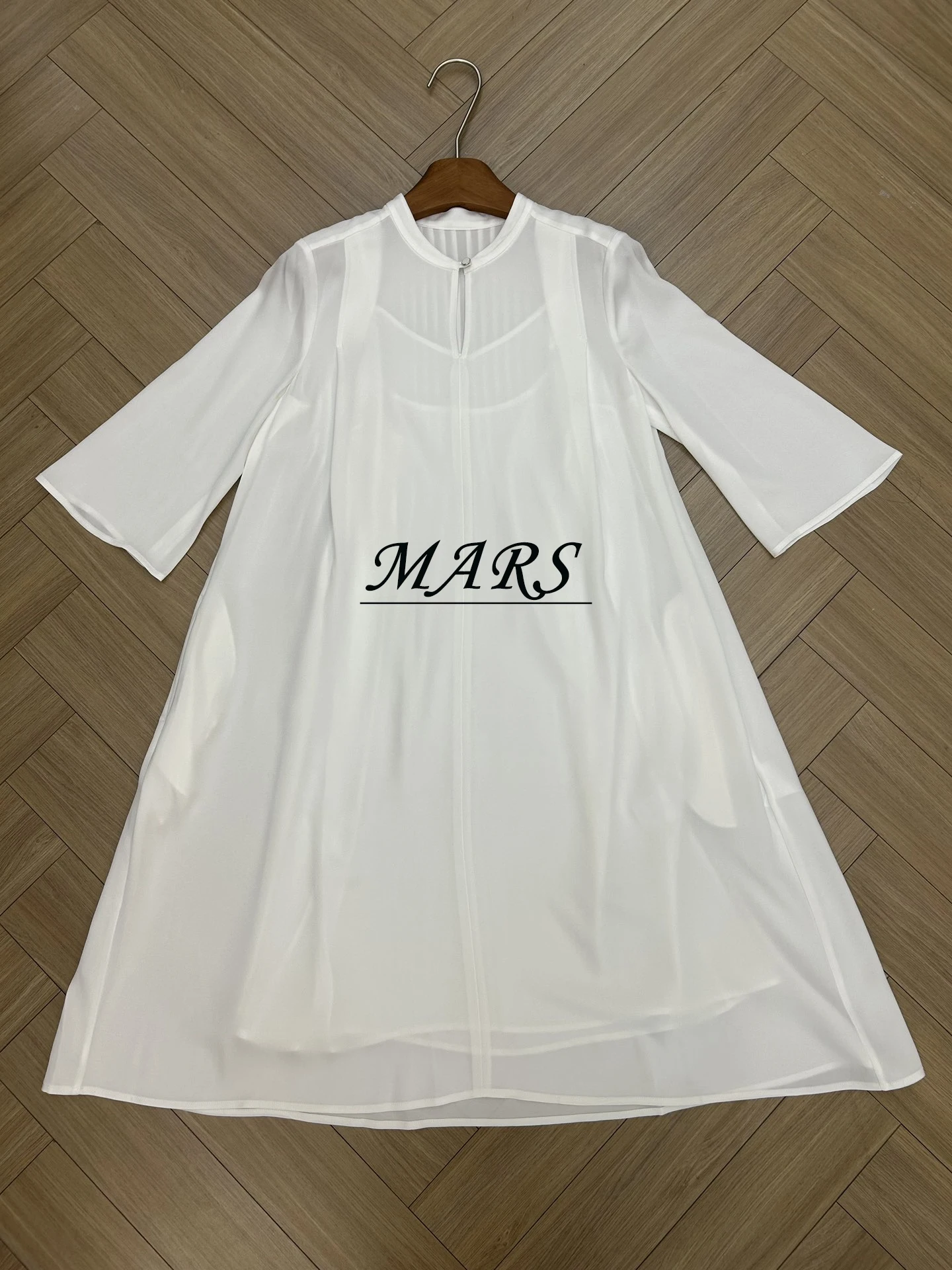 

Long Dresses High Quality 2024 Summer New Minimalist Temperament Two-Piece Dress For Women
