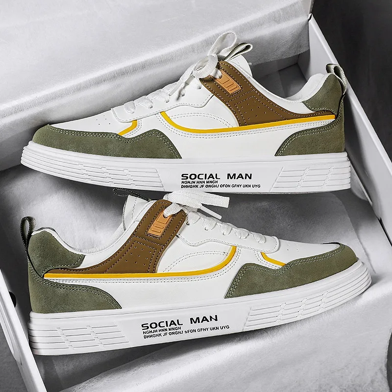 

Men 2023 Spring Autumn Casual Shoes Men Sneakers Light Shoes Vulcanize Shoes Breathable All-match Shoes Male Flats Lace-up Shoes
