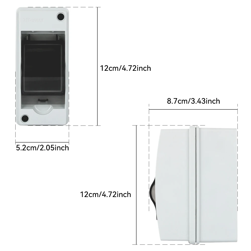CILIA Compact Surface-Mounted Distribution Protection Box with Circuit Breaker