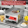 Electric Countertop Griddle,Flat Top Griddles with Non-Stick 2/5"Thick Iron Cooking Plate for Restaurant and home use-120V/1750W 3