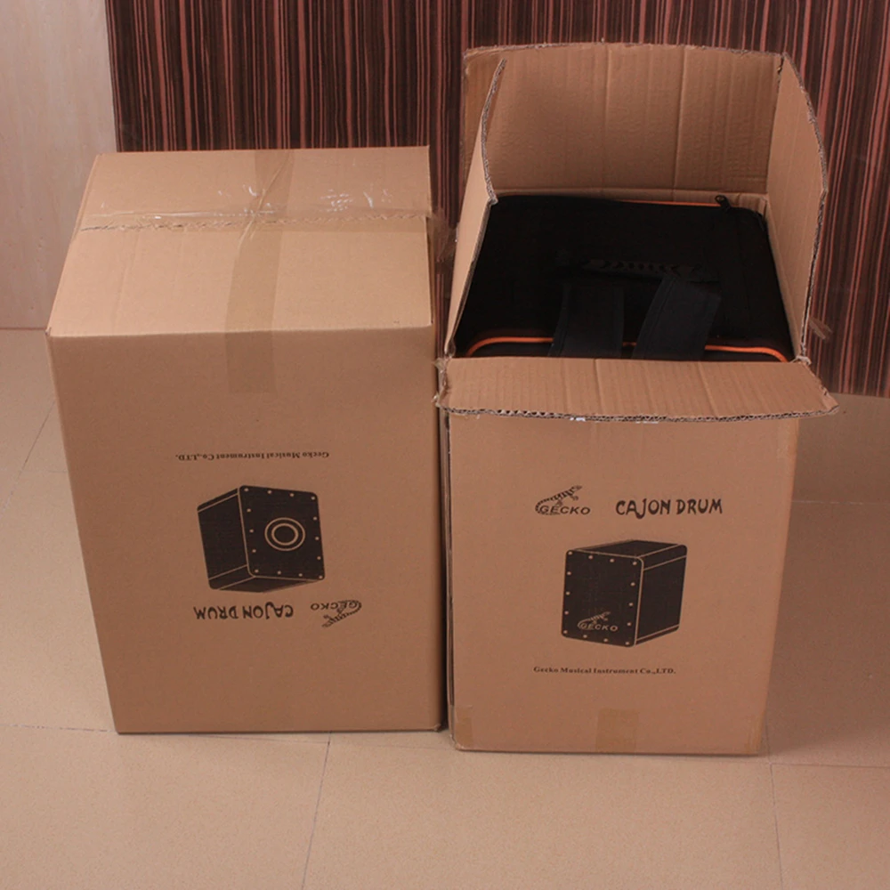 CL19AP Cajon Box Drum High Quality Low Price Natural Applewood Playing Surface Birch Cajon Box Drum