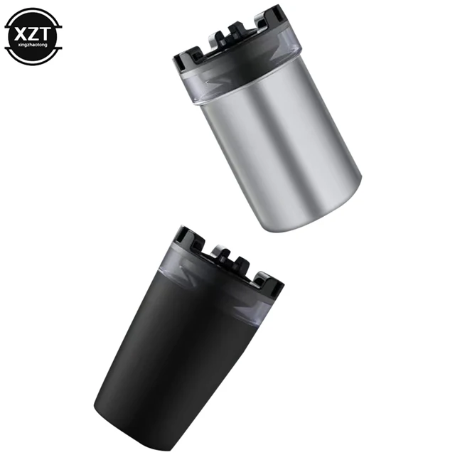 2 Posacenere Per Auto Con Luce LED - Coperchio A Scomparsa, Facile Da Pulire, Portatile - Foto 11