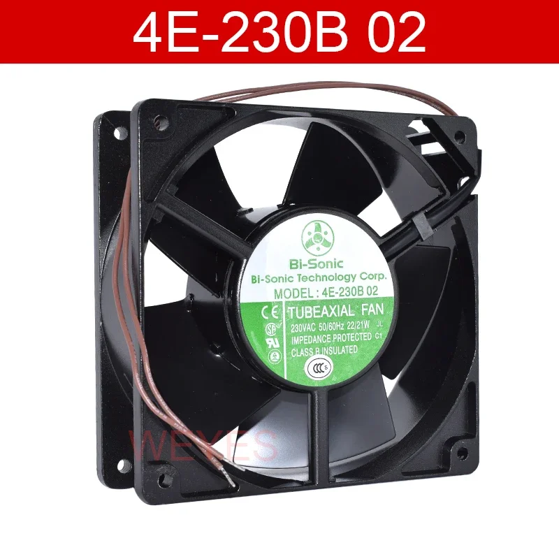 para Bi-sonic Metal Cheio de Alta Temperatura Resistente à Umidade 12038 ac 220v Ventilador Axial Novo 4e230b 02 230vac 22 21w