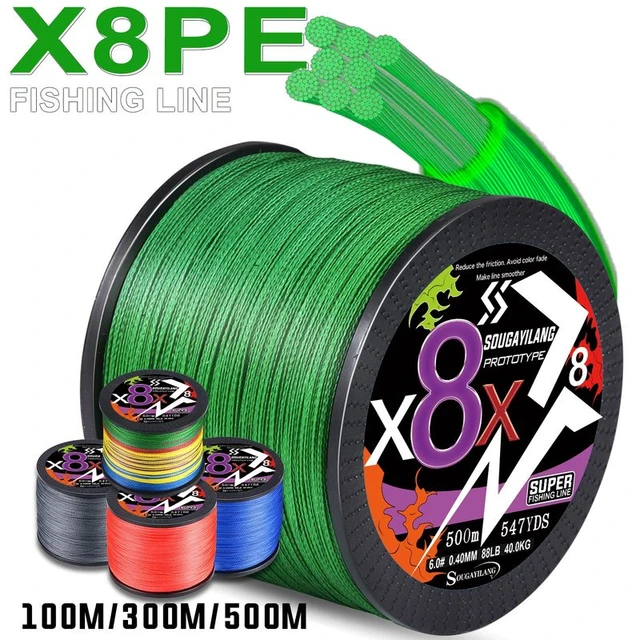 100M Super Strong Fishing Line PE Line Fishing Woven Wire (2.0 Green Color)