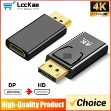 4K DP 디스플레이포트-HDMI 호환 어댑터 컨버터 디스플레이 포트 DP-HDMI 호환 HDTV 어댑터 비디오 오디오 노트북 PC