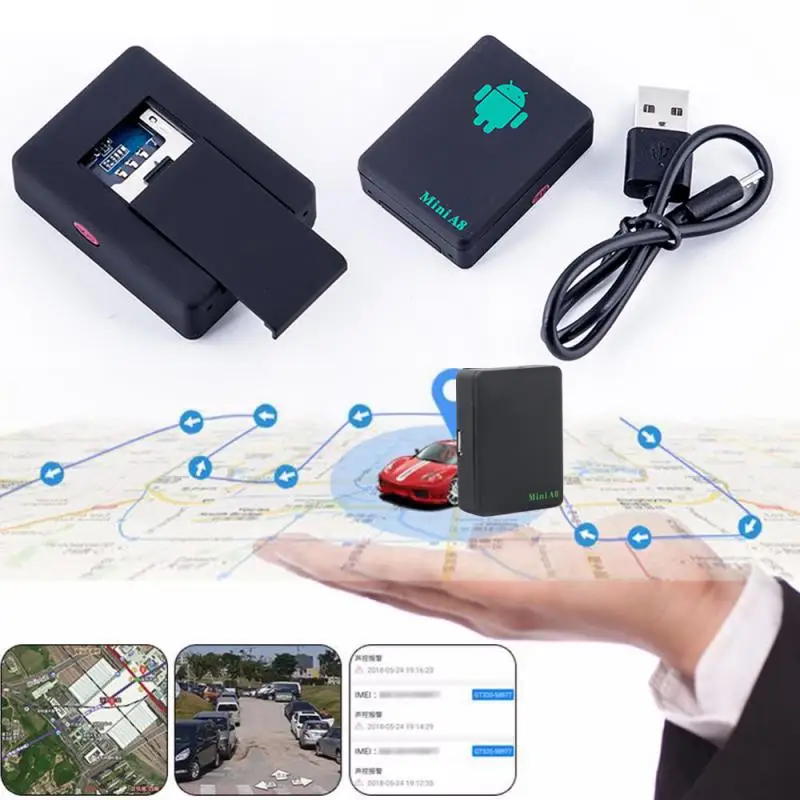A8 Mini Gps Tracker Mini Gsm/Gprs/Lbs Tracker Locator Real Time Auto