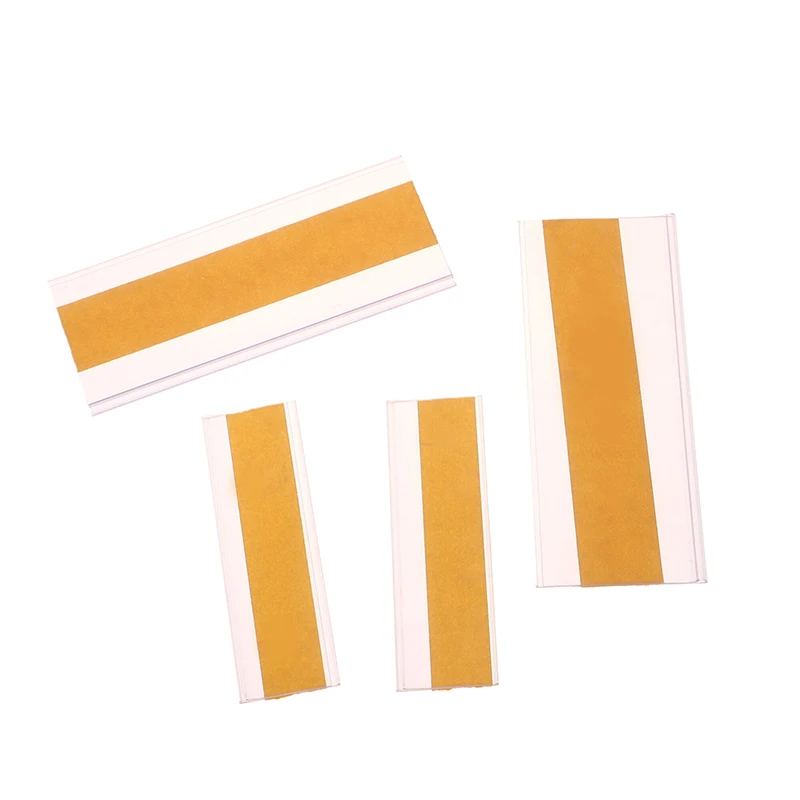 Price Tag Display Stand 50Pcs Self Adhesive Clear PVC