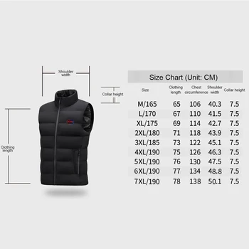 Unisex 23 Heated Zones Vest Fleece Body Warmer Heating Vests Jackets USB Electric Thermal Waistcoats For Winter Cycling Fishing 6