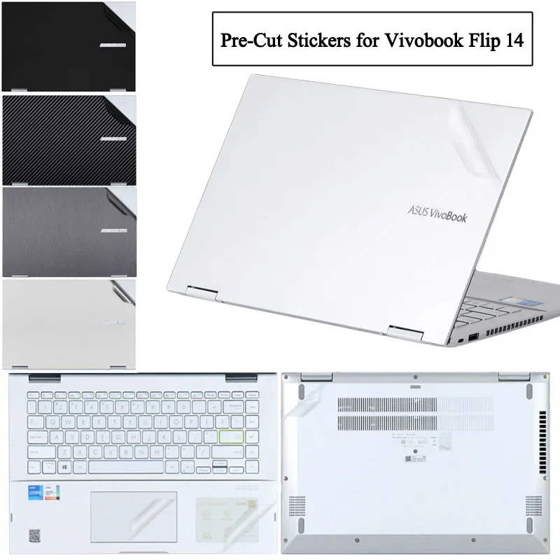 Vinyl Sticker Skin for ASUS Vivobook Flip 14 TP470E R460E TP401C TP401M Laptop Decal Cover Film for 14F TM420 TP420UA