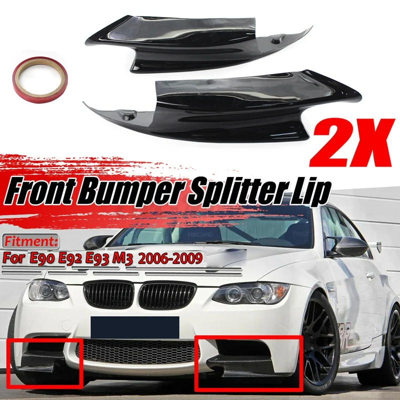 

Car Front Bumper Splitter Lips For-BMW E90 E92 E93 M3 2006-2009