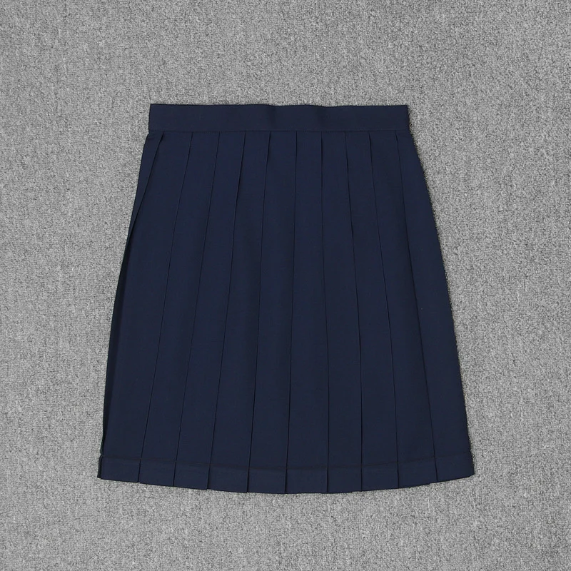 일본 학교 드레스 선원 복장 일반 주름 치마 Jk 유니폼 대학 중학교 의상 블랙 블루 그레이 43-80cm 길이