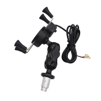 Support universel de téléphone pour moto, support de tige de fourche, support d'invite de navigation GPS, charge rapide USB, BMW, HONDA, CBRfemale, F4i, CB400