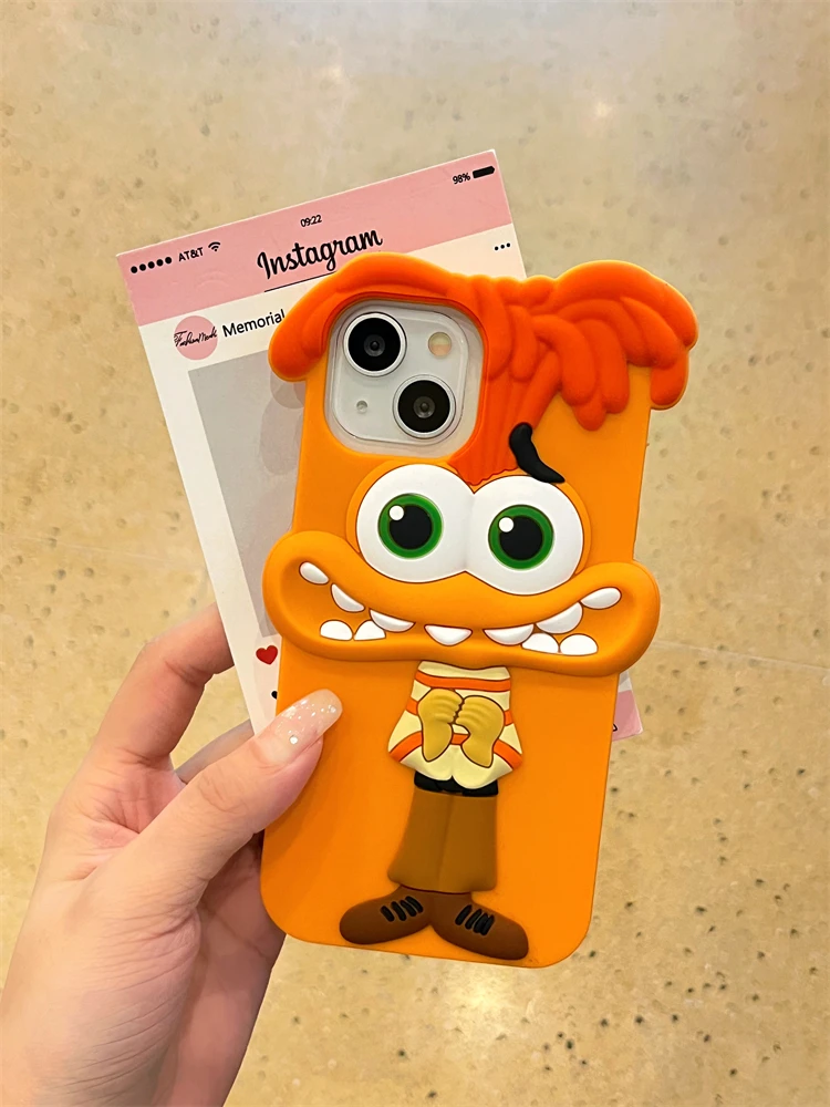 Cute 3D Cartoon Funny Animal Joy Soft Silicone Creative Phone Case For