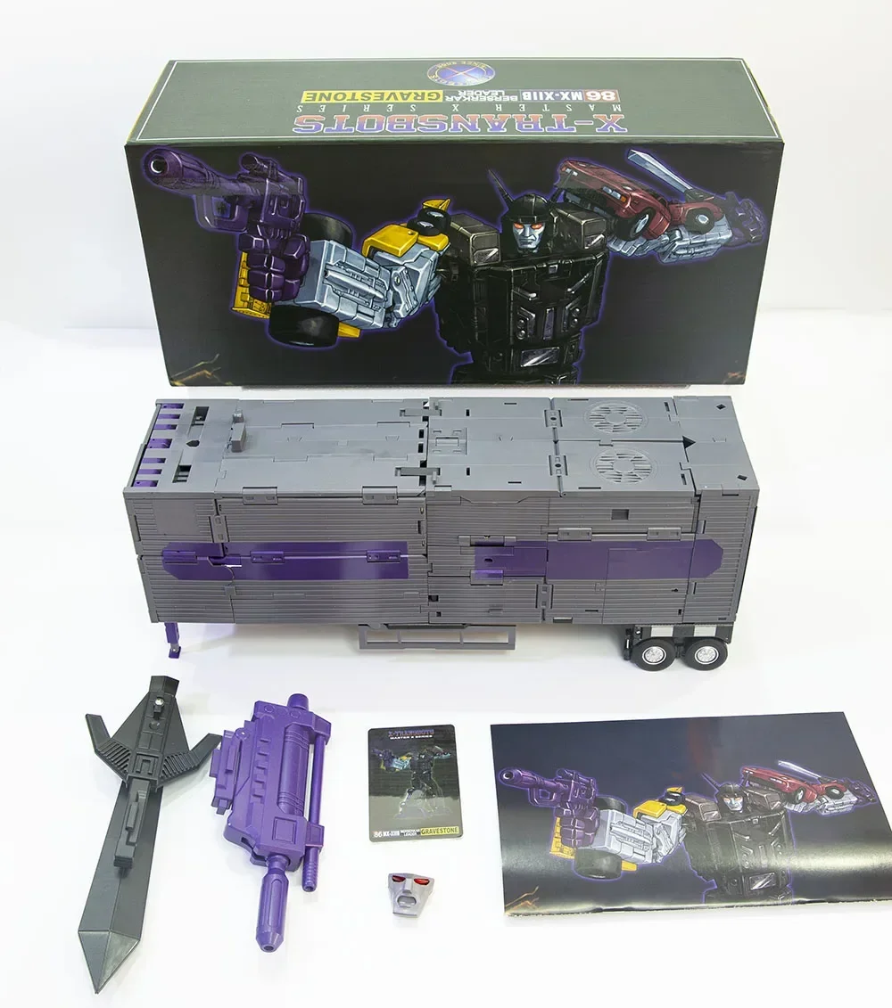 X-Transbots MX-12B MX 12B 트레일러 MX-12A MX 12A 묘비 모터마스터 액션 피겨 모델 동상 소장품 재고 있음