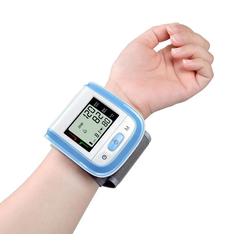 Blood Pressure Monitor Blood Pressure Meter JYouCare Portable Wrist lcd Medical Blood Pressure Monitor Automatic Digital Sphygmomanometer Heart Rate Pulse Tonometer Monitor
