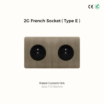 Avoir Vintage ทองเหลืองสวิทช์ 1-4 Gang 2 Way Toggle แผงสวิทช์ Brushed Bronze ซ็อกเก็ตไฟฟ้าและสวิทช์ USB Cat6 Rj45 8