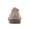 DRKANOL Fashion Women Flat Shoes Spring Autumn Round Toe Lace-Up Genuine Cow Leather Soft Sole Comfort Casual Single Shoes Woman 4