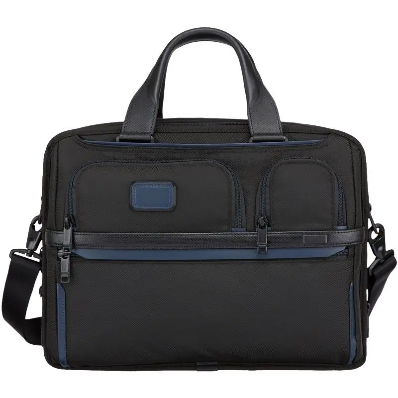 With Logo With Logo Alpha 3 series ballistic nylon laptop bag briefcase