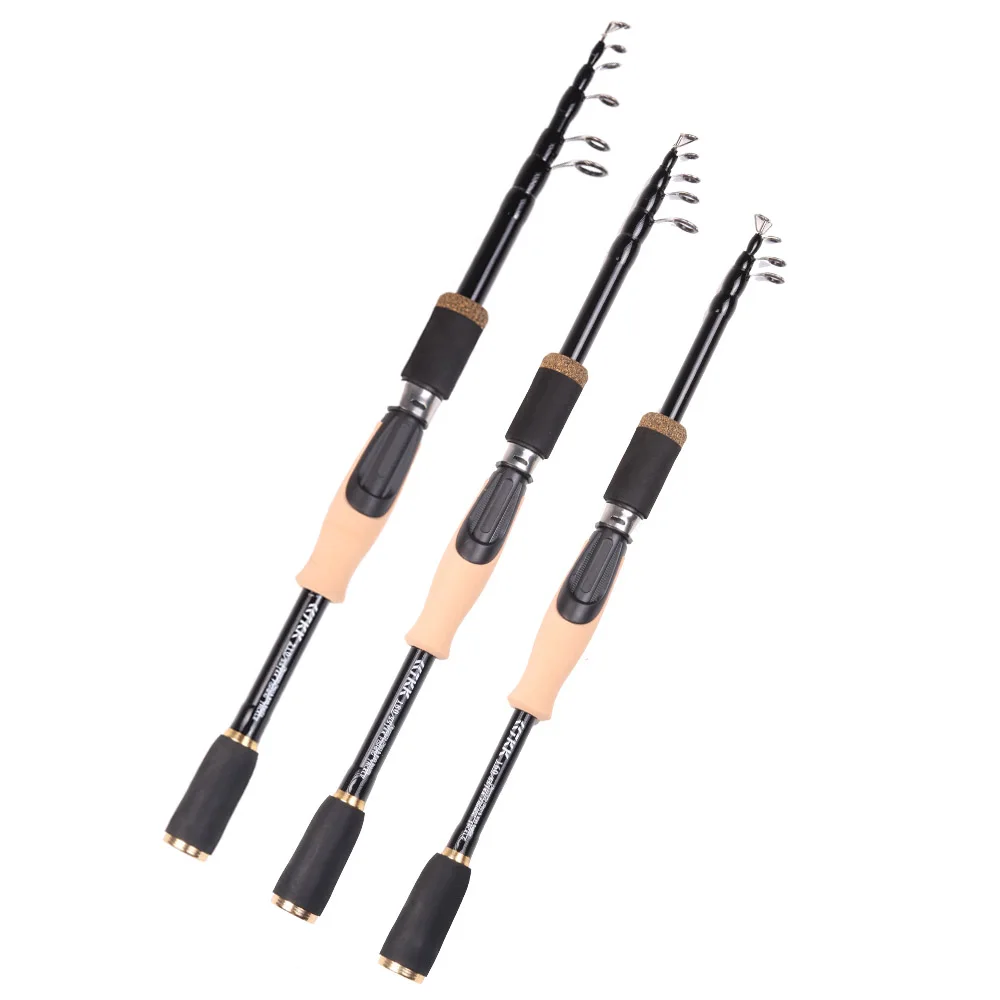 Fishing Lure Spinning Casting Rod Baitcasting Carbon Fiber Feeder 1.6M 1.8M 2.1M 2.4M Durable Cork Wooden Handle Travel Tackle fishing rod