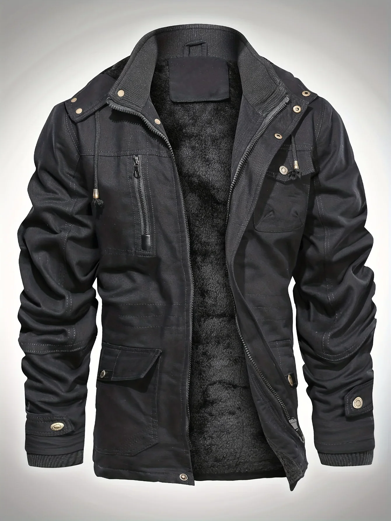 Windbreaker Men Outdoor Heating Jackets Tactical Jacket Male Winter Coat Withzipper Techwear Sports Sportsfor Retro
