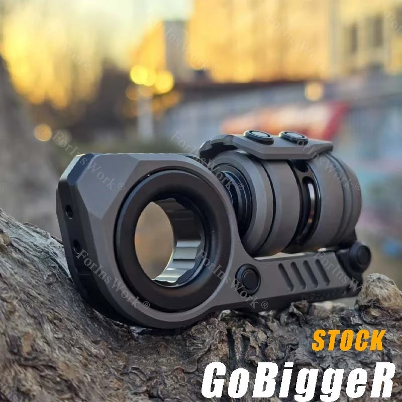GoBiggeR Sinian 用　Zircuti製　フィジェットトイ　EDC GoBiggeR Sinian オーロラ S.S PEI プッシュスライダー多機能