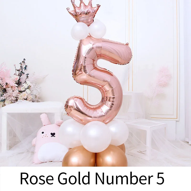 1st Years Old Happy Birthday Number Foil Balloon