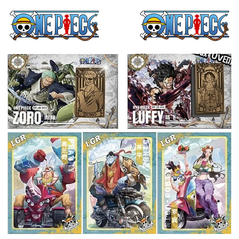 One Piece Kabago Culture Personaggi Anime Monkey-D-Rufy Bronzing Process Collection Card Giocattoli Per Bambini Regalo Di Compleanno Di Natale