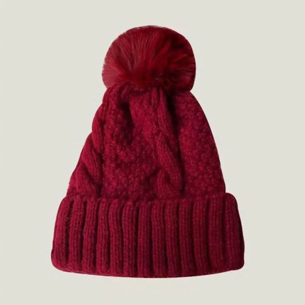 Modische, verdickte Wintermütze, Gehörschutz, warm halten, Strickmütze, lässige Beanie-Mütze für Männer und Frauen – Detail 7