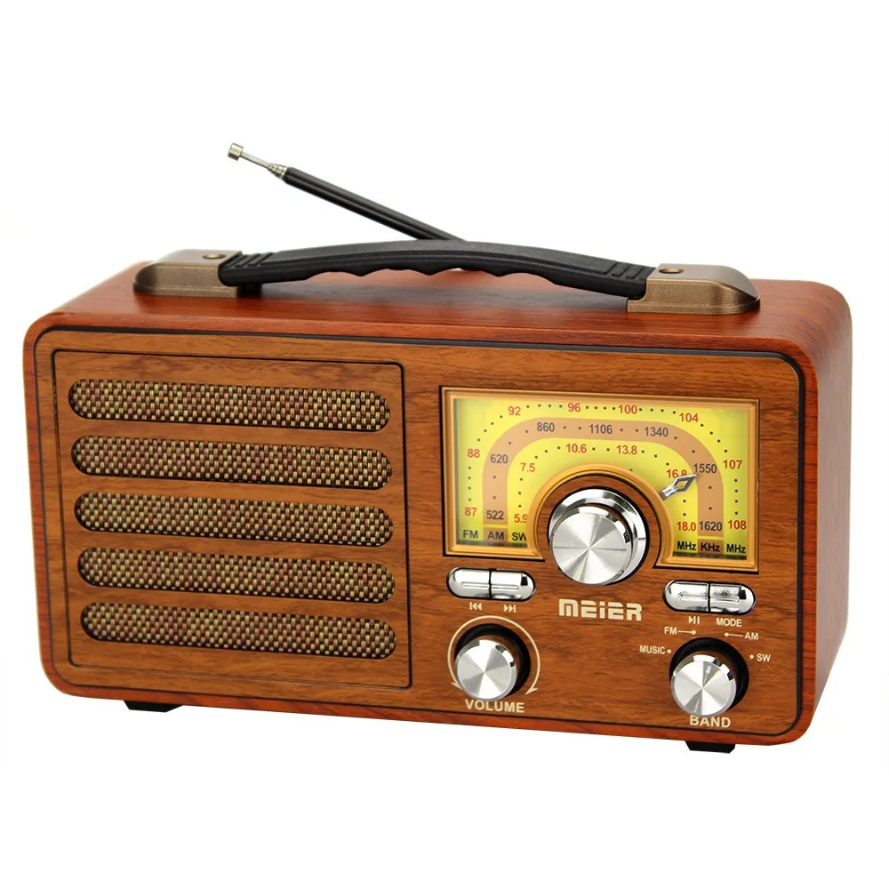 FM/AM/SW/Wooden Retro Bluetooth Radio Speaker MP3 Player TF card USB Playback High Quality bluetooth speaker portable speaker mini bluetooth speaker