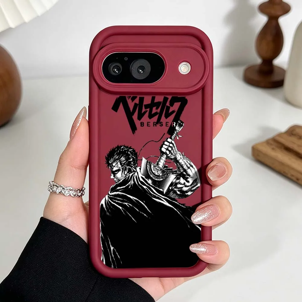 B-Berserk Anime Silicone Phone Case with Eye Ladder Design