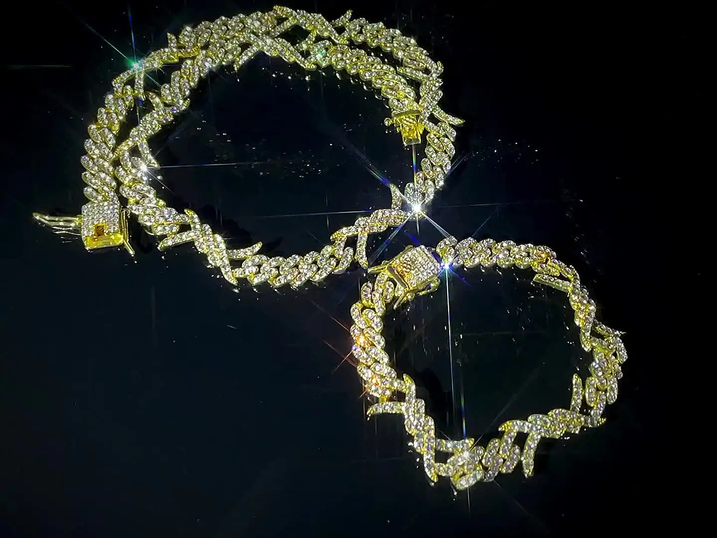 Pendant Iceclique Jewelry Real Gold Cuban Link Iceclique Jewelry