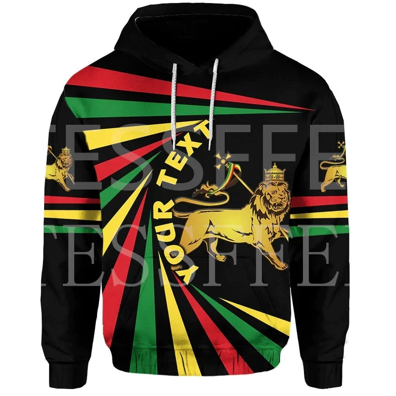 

NewFashion Custom Name Ethiopia Lion Africa Country Flag Tribe Tattoo Streetwear 3DPrint Casual Funny Pullover Jacket Hoodies 10