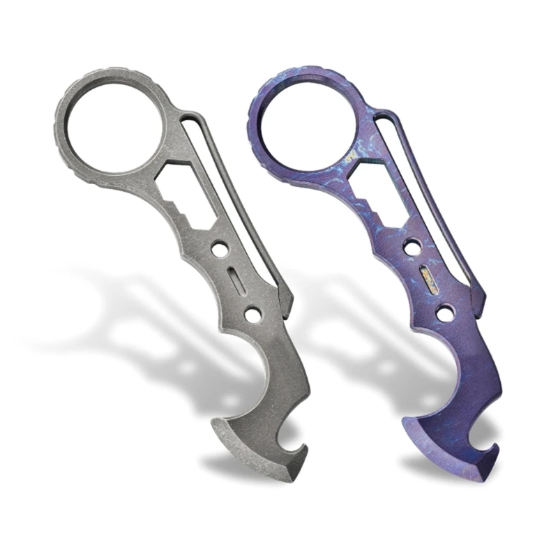 

2024 New Titaniums Alloys Prys Bar Multitool Bottles Opener Small Crowbars Camping Gear